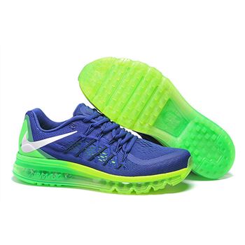 Air Max 2015 Nike Men Running Shoes Deep Blue Green